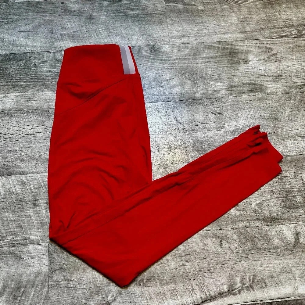 Vaara Lillie Legging in Bright Red Size Small - Flawed